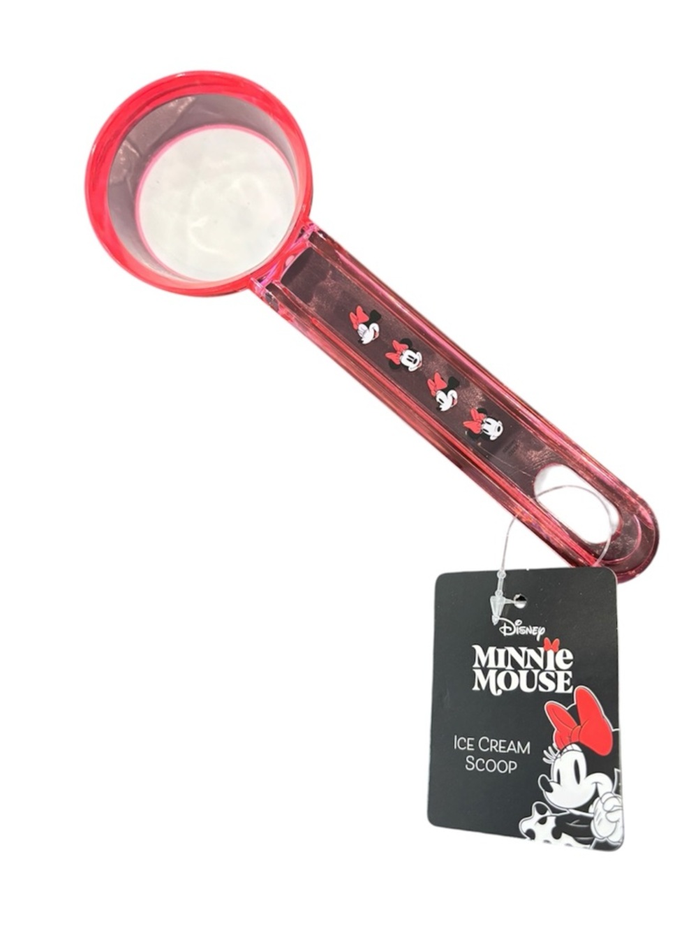 Disney Minnie Mouse Pink Clear Handle Ice Cream Scoop